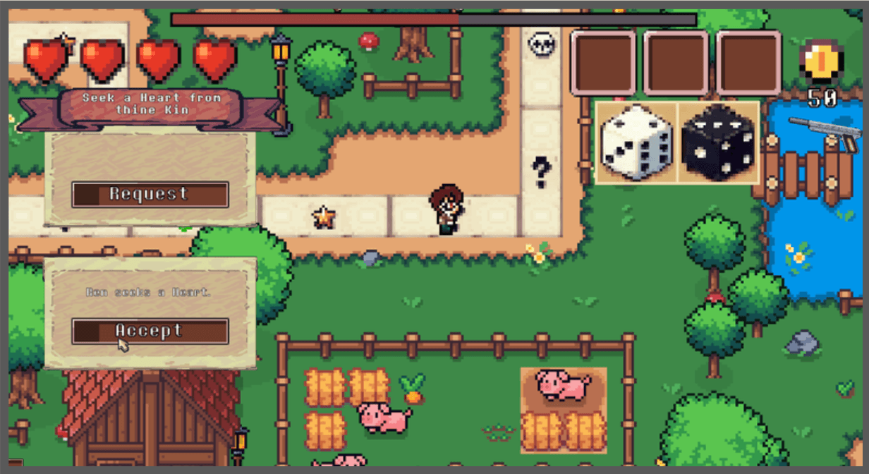 A collaborative adventure board game